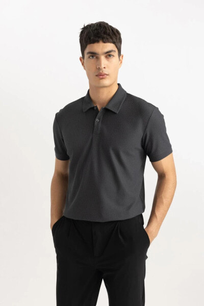 Modern Fit Kısa Kollu Polo Tişört B6374AX24SP