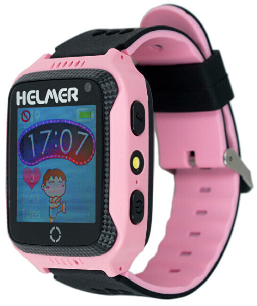 Часы наручные Smart touch с GPS-локатором и камерой - LK 707 розовые от HELMER