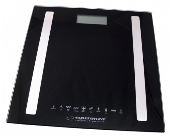 ESPERANZA EBS016K - Electronic personal scale - 180 kg - kg - Square - Black - 5 kg