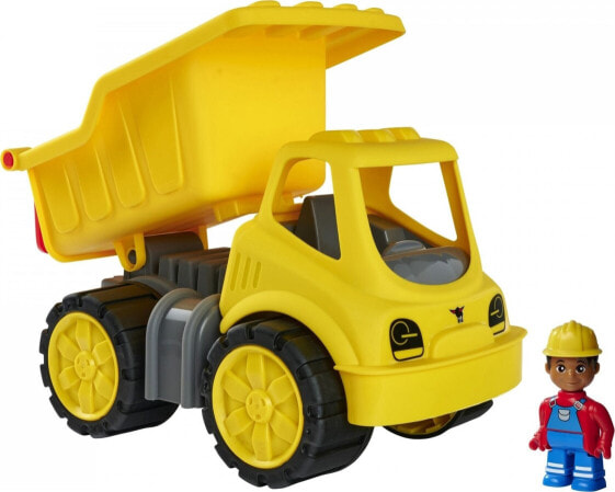 Big BIG Power-Worker tipper + figure, toy vehicle (yellow/grey)