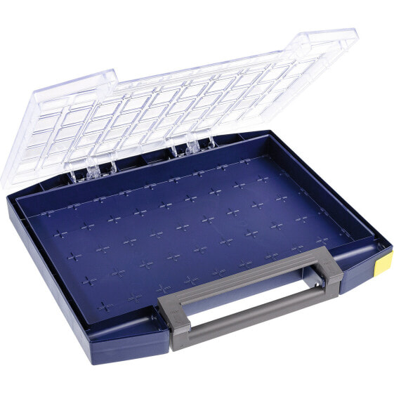 raaco Boxxser 55 - Tool box - Polycarbonate (PC),Polypropylene - Blue,Transparent - 15 kg - Hinge - 421 mm