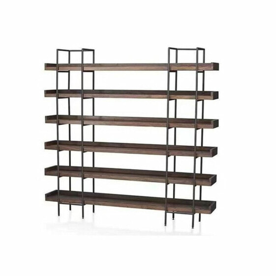 Shelves DKD Home Decor Brown Black Wood Metal Iron 200 x 38 x 230 cm