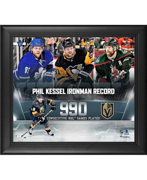 Phil Kessel Vegas Golden Knights Framed 15" x 17" Ironman Record Collage