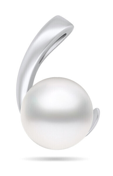 Elegant silver pendant with genuine pearl PT109W