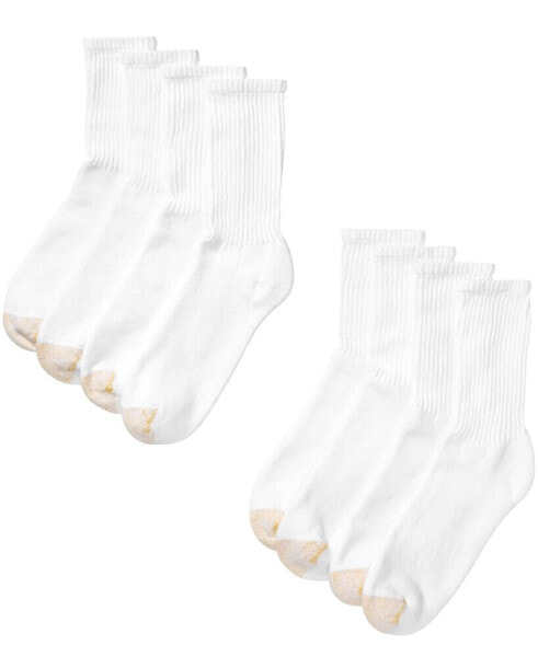 Men's 8 Pack Athletic Crew Socks