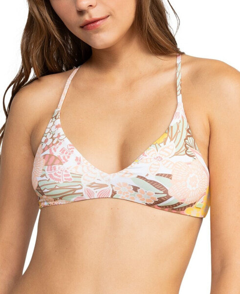 Juniors' Playa Paradise Reversible-Print Bikini Top