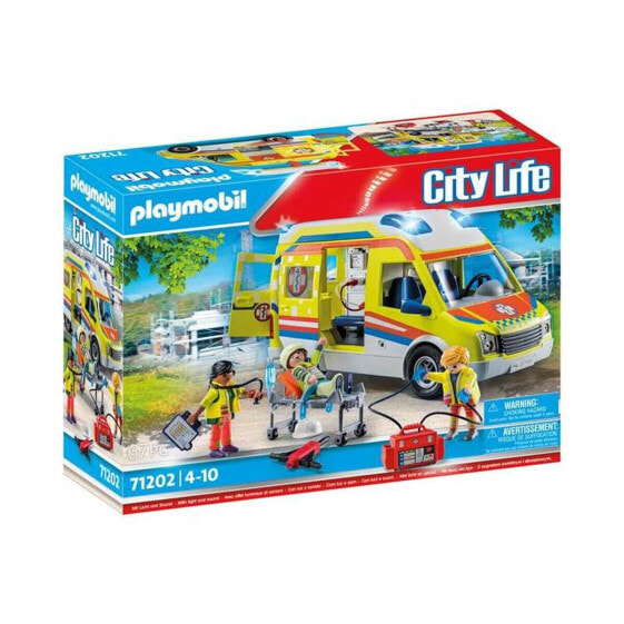 Игровой набор Лечебная машина Playmobil City Life Ambulance 67 Предметов