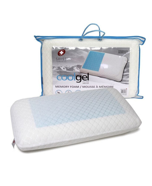 Cool Gel Memory Foam Pillow, 22"X14"