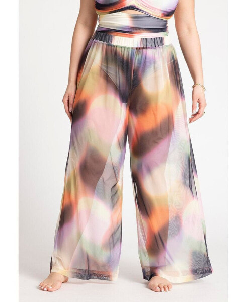 Plus Size Wide Leg Cover Up Pant