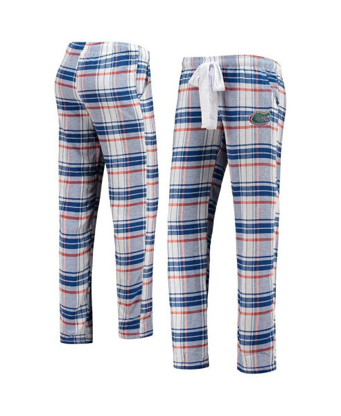 Women's Royal, Orange Florida Gators Accolade Flannel Pants