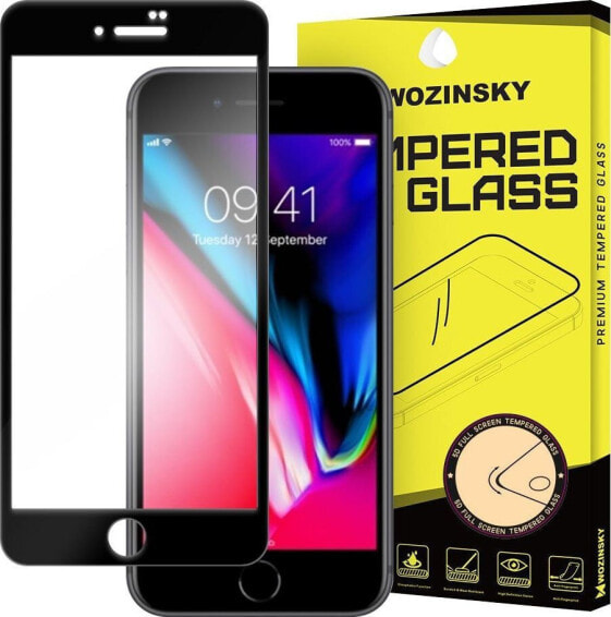 Аксессуары для телефонов Wozinsky супер прочное закаленное стекло Full Glue на весь экран с рамкой Case Friendly iPhone 8 / 7 черный универсальный