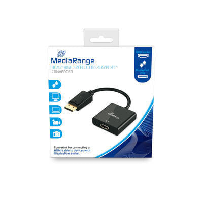 MEDIARANGE MRCS177 - 0.2 m - DisplayPort - HDMI - Male - Female - Straight