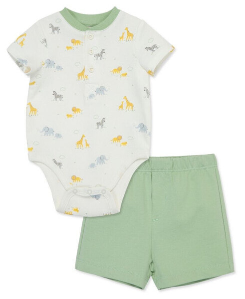 Baby Boys Bodysuit Shorts Set