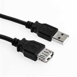 Разъем USB A - USB A Sharkoon 4044951015429 3 м Male/Female черный