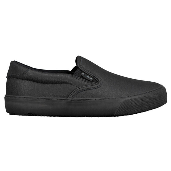 Lugz Clipper Wide Slip On Slip Resistant Plain Work Womens Black Work Safety Sh