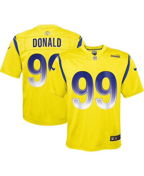 Big Boys Aaron Donald Gold Los Angeles Rams Inverted Game Jersey