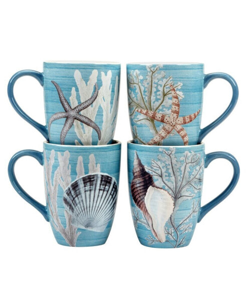 Beyond the Shore Set of 4 Mugs