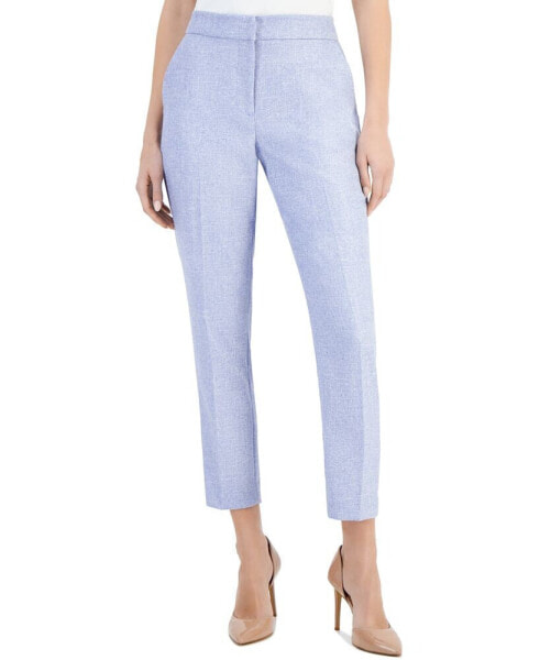 Women's Slim-Fit Side-Pocket Woven Ankle Pants