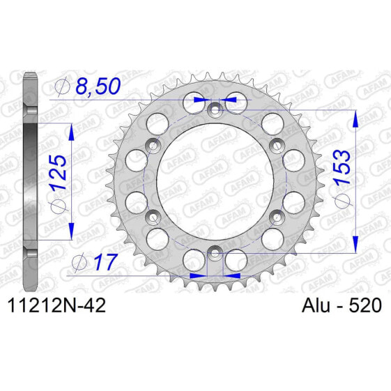 AFAM 11212N rear sprocket