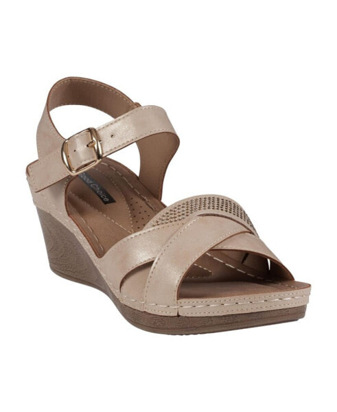 Women's Monaco Crisscross Wedge Sandals