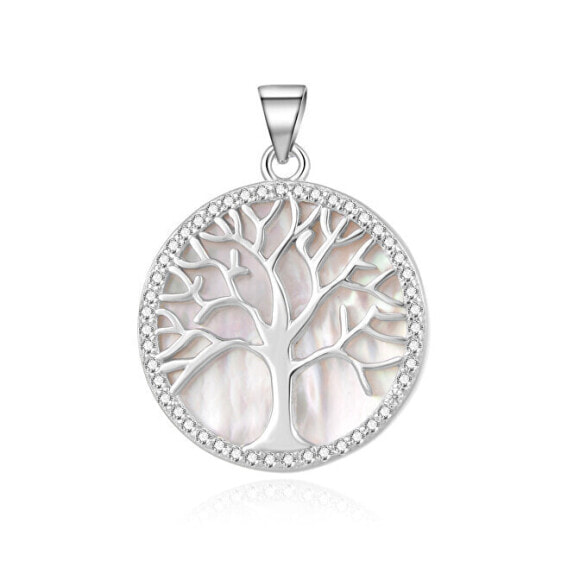 Silver pendant with mother-of-pearl Tree of Life TAGH175