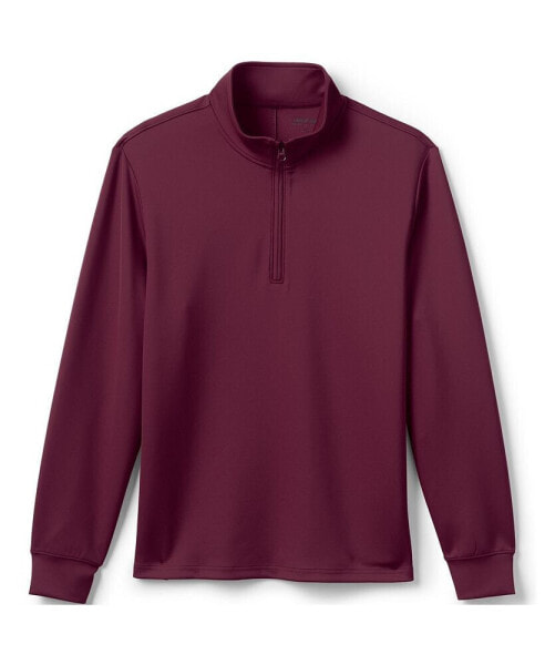 School Uniform Men's Quarter Zip Pullover T-Shirts