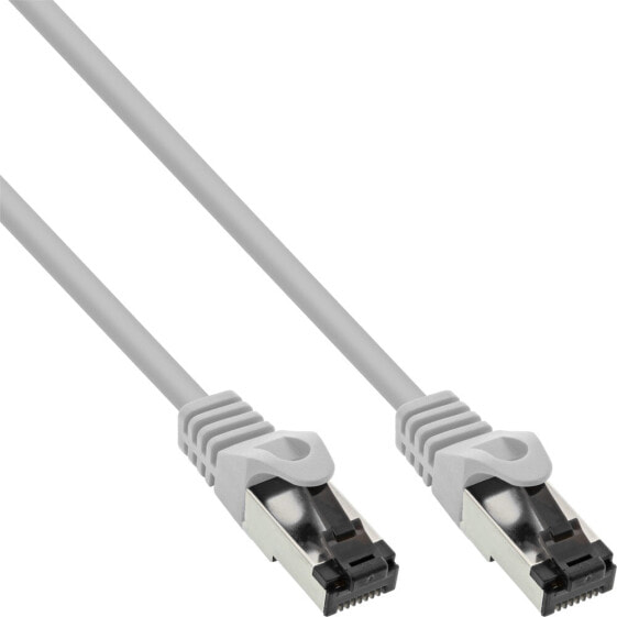 InLine Patch cable - S/FTP (PiMf) - Cat.8.1 - 2000MHz - halogen-free - grey - 0.25m