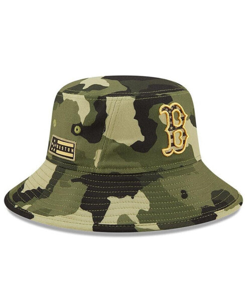 Men's Camo Boston Red Sox 2022 Armed Forces Day Bucket Hat