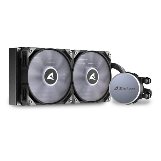 Sharkoon S70 rgb - All-in-one liquid cooler - 12 cm - 600 RPM - 2000 RPM - 35 dB - 131.93 m³/h
