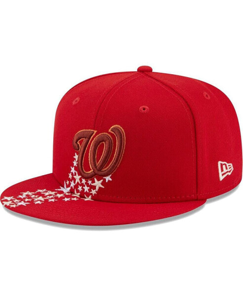 Головной убор с красным узором New Era Washington Nationals Meteor 59FIFTY