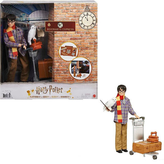 Фигурка Mattel Кукла Harry Potter Platform 9 3/4 Set with Hedwig (Набор с Гарри Поттером на станции 9 3/4 и с совой Хедвиг)