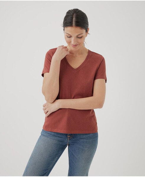 Cotton Softspun V-Neck Tee