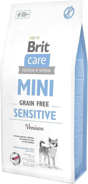 BRIT Care Mini Sensitive Venison - Dry Dog Food - 7 kg