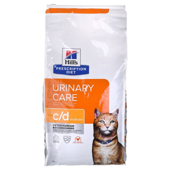 Сухой корм Hill's Feline c/d Urinary Care Multicare для взрослых кошек с курицей 8 кг