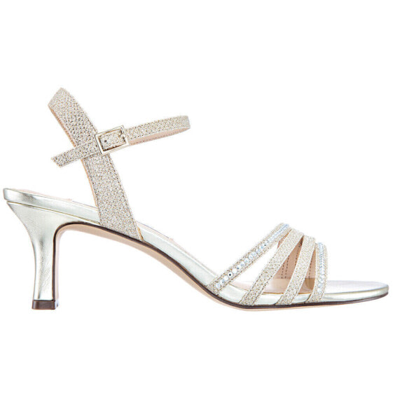 Nina Nelena Rhinestone Wedding Womens Silver Dress Sandals NELENA-SPL