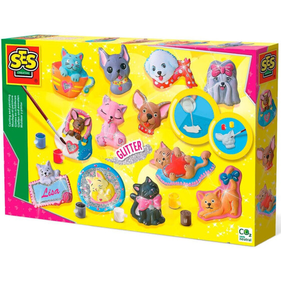 SES Game Shape And Paint Dogs And Cats With Glitter