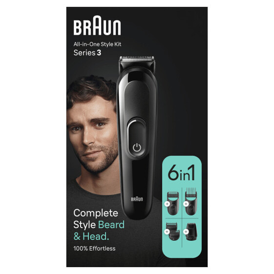 Braun MGK3410 - Black - 1 mm - 2.1 cm - Universal - Battery - 50 min