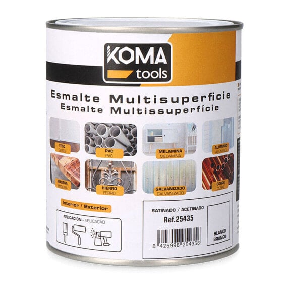 Акриловая эмаль Koma Tools Белый сатин 750 ml