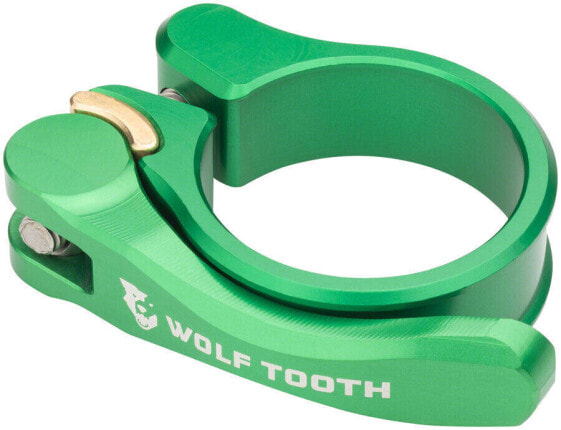 Спортивный зажим подседельной трубы с быстрым выпуском Wolf Tooth Components - 28.6 мм, зеленый