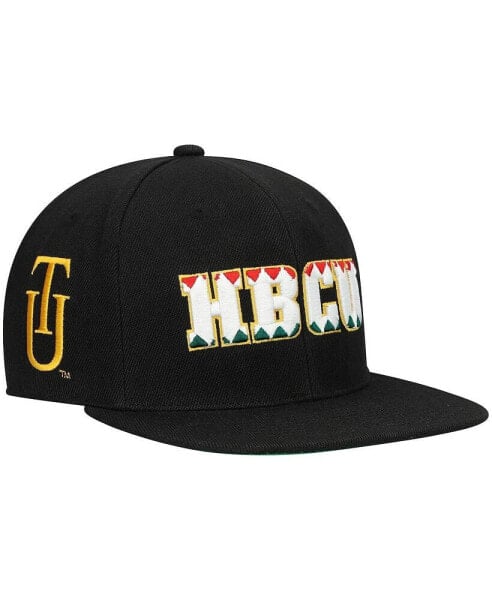 Men's Black Tuskegee Golden Tigers Pattern Snapback Hat