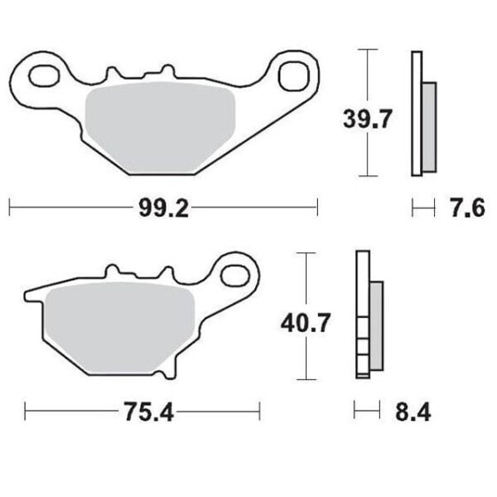 MOTO-MASTER GasGas/Suzuki 094811 Sintered Brake Pads