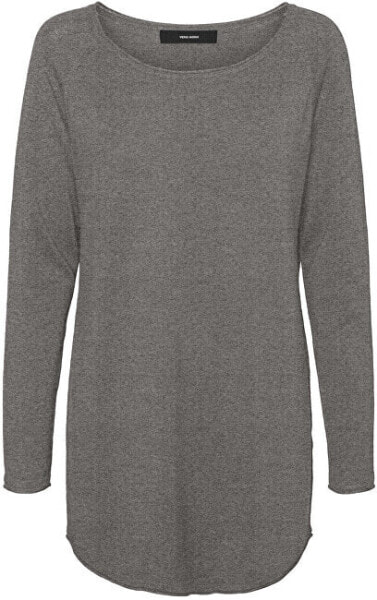 Женский свитер "Уютный" Vero Moda VMNELLIE Relaxed Fit 10220902 Medium Gray Melange