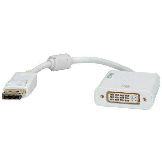 ROLINE 12.03.3136 - 0.15 m - DisplayPort - DVI-D - Male - Female - 3840 x 2160