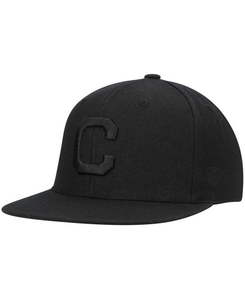 Men's Clemson Tigers Black On Black Fitted Hat