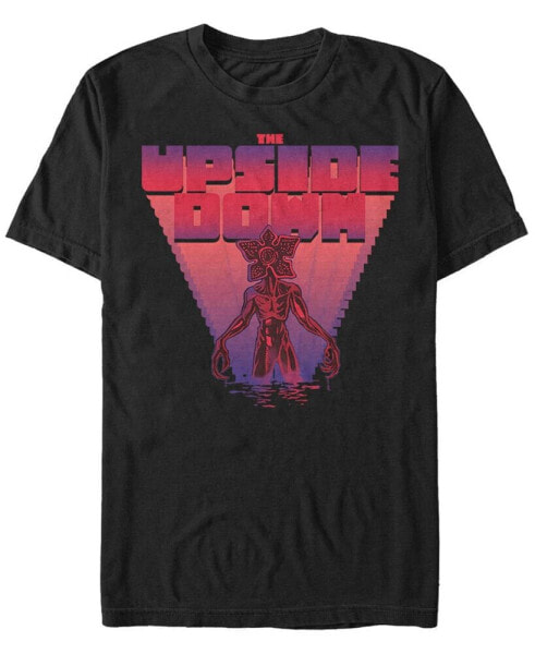 Stranger Things Men's The Upside Down 8 Bit Demogorgon Short Sleeve T-Shirt