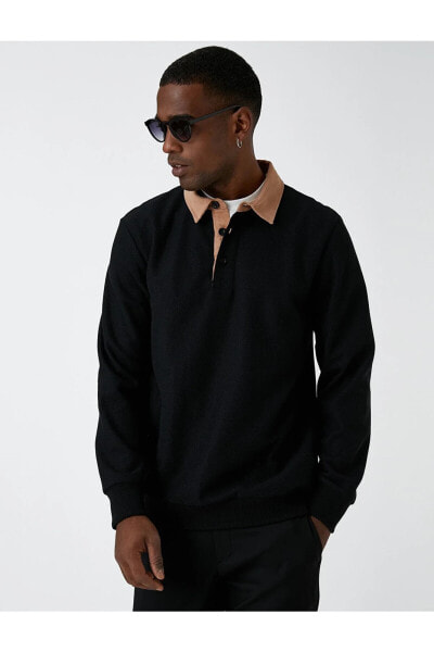 Polo Yaka Sweatshirt