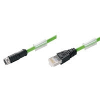 Weidmüller SAIL-M8BGRJ45-4S0.25UIE - 0.25 m - RJ45 / M8 - Male/Female - Black - Green - 1 pc(s) - 1 pc(s)