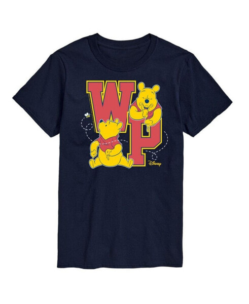 Hybrid Apparel Winnie the Pooh Collegiate Letters Men's Short Sleeve Tee