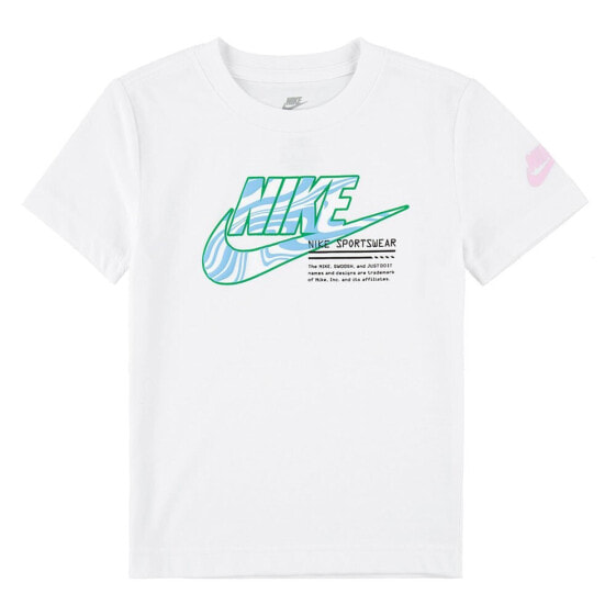 NIKE KIDS Futura Micro Text short sleeve T-shirt