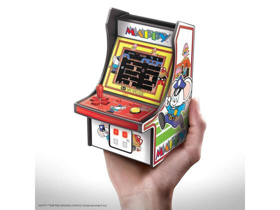 MY ARCADE Bandai Namco MAPPY 6" Micro Arcade Machine Portable Handheld Video Gam